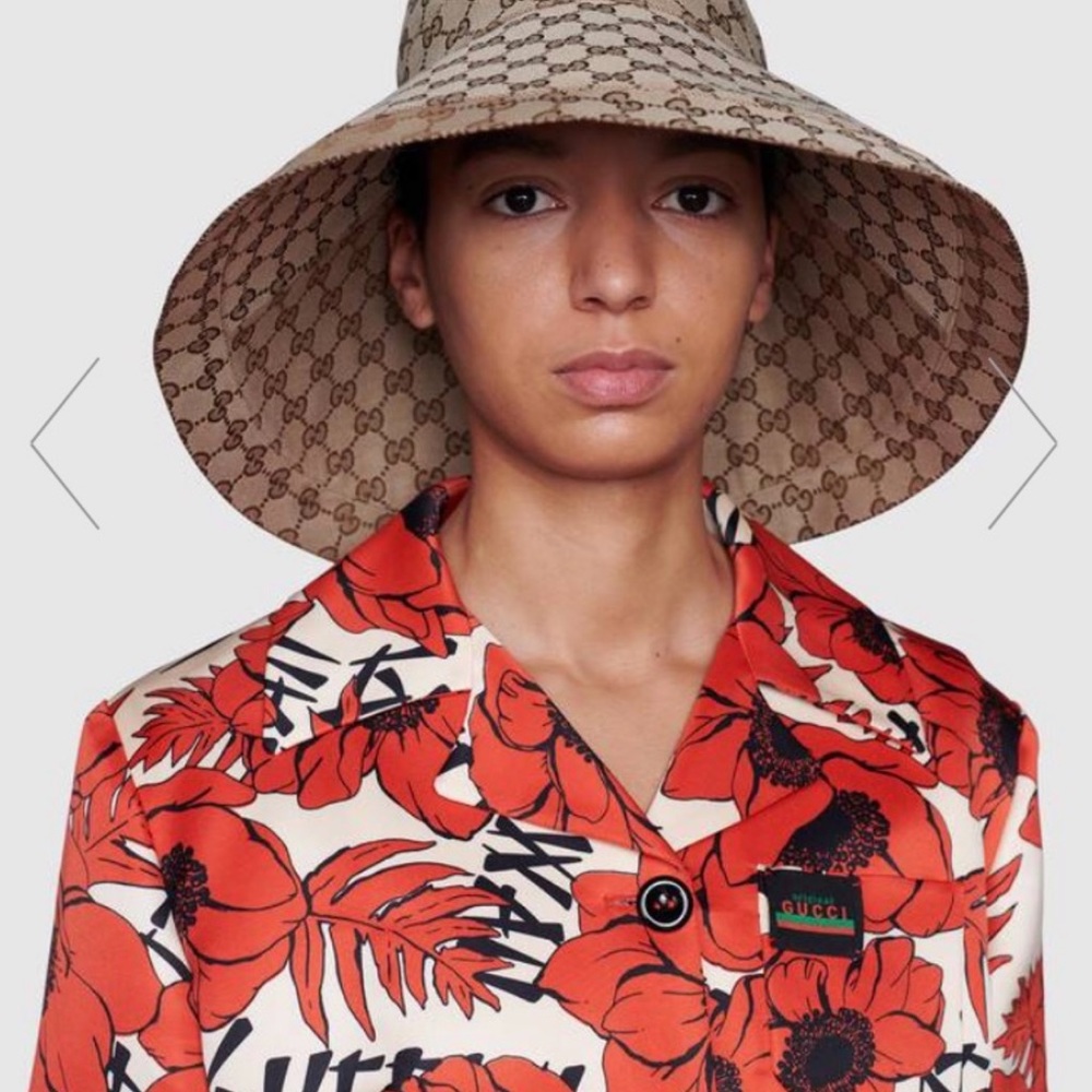 l/xl gucci wide brim hat